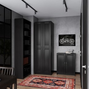 Шкаф МАКС двухстворчатый, цвет Дуб Венге в Можге - mozhga.ok-mebel.com | фото 4