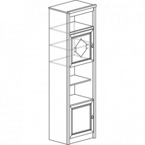 Шкаф многоцелевой №663 "Флоренция" Дуб оксфорд в Можге - mozhga.ok-mebel.com | фото 2