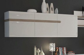 Шкаф навесной 3D/TYP 67, LINATE ,цвет белый/сонома трюфель в Можге - mozhga.ok-mebel.com | фото 3