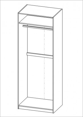 Шкаф ПЕГАС двухдверный, цвет белый в Можге - mozhga.ok-mebel.com | фото 3