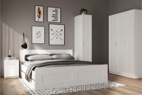 Шкаф ПЕГАС однодверный с рамочным фасадом, цвет белый в Можге - mozhga.ok-mebel.com | фото 4