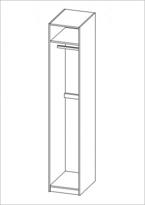 Шкаф ПЕГАС однодверный, цвет белый в Можге - mozhga.ok-mebel.com | фото 3
