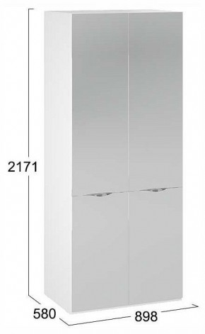 Шкаф платяной Глосс СМ-319.07.004 в Можге - mozhga.ok-mebel.com | фото 4