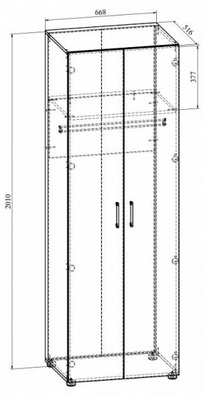 Шкаф платяной Офис ОФ-31К в Можге - mozhga.ok-mebel.com | фото 2