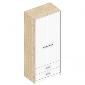 Шкаф "Милана" 2-х створчатый с 2 ящиками в Можге - mozhga.ok-mebel.com | фото