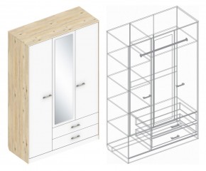 Шкаф "Милана" 3-х створчатый с 2 ящиками в Можге - mozhga.ok-mebel.com | фото 3