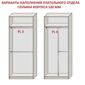 Шкаф распашной серия «ЗЕВС» (PL3/С1/PL2) Серый камень/Небраска натуральный в Можге - mozhga.ok-mebel.com | фото 10