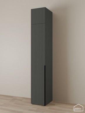 Шкаф с антресолью Linnea MHR-1A-1 2450х400х510 (Графит-М 11.1.25) в Можге - mozhga.ok-mebel.com | фото