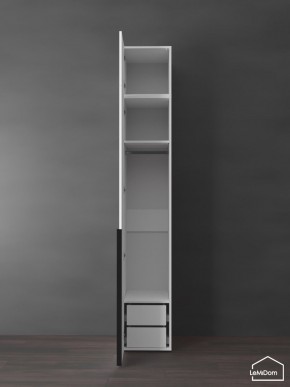 Шкаф с антресолью Linnea MHR-1A-3 2450х400х510 (Белый-М 11.1.2) в Можге - mozhga.ok-mebel.com | фото 5