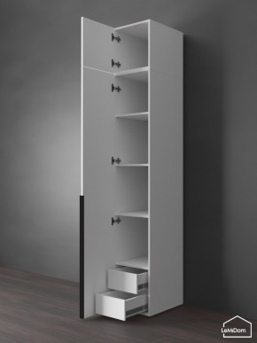 Шкаф с антресолью Linnea MHR-1A-4 2450х400х510 (Белый-М 11.1.2) в Можге - mozhga.ok-mebel.com | фото 5