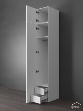 Шкаф с антресолью Linnea MHR-1POA-3 2450х400х510 (Белый-М 11.1.2) в Можге - mozhga.ok-mebel.com | фото 6