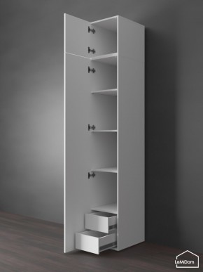 Шкаф с антресолью Linnea MHR-1POA-4 2450х400х510 (Белый-М 11.1.2) в Можге - mozhga.ok-mebel.com | фото 5