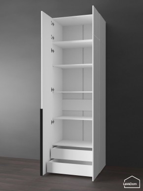 Шкаф с антресолью Linnea MHR-2A-4 2450х800х510 (Белый-М 11.1.2) в Можге - mozhga.ok-mebel.com | фото 5