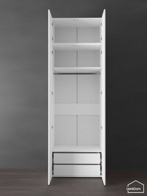Шкаф с антресолью Linnea MHR-2POA-3 2450х800х510 (Белый-М 11.1.2) в Можге - mozhga.ok-mebel.com | фото 5