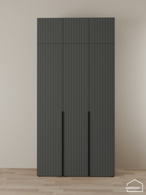 Шкаф с антресолью Linnea MHR-3A-1 2450х1200х510 (Графит-М 11.1.25) в Можге - mozhga.ok-mebel.com | фото