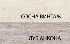 Шкаф с витриной 1V1D1S, MONAKO, цвет Сосна винтаж/дуб анкона в Можге - mozhga.ok-mebel.com | фото 3