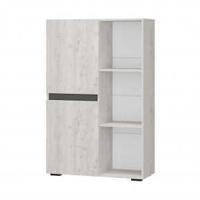 Шкаф стеллаж Мрия ШК-16 (Бетон пайн светлый/Графит) в Можге - mozhga.ok-mebel.com | фото