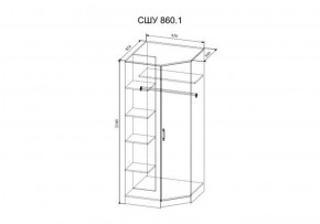 СОФИ СШУ860.1 Шкаф угловой в Можге - mozhga.ok-mebel.com | фото 2