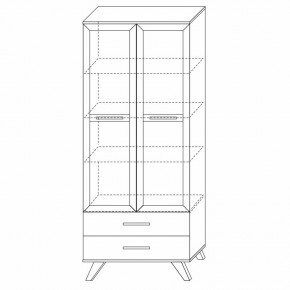 Шкаф-витрина 800 Вега Скандинавия в Можге - mozhga.ok-mebel.com | фото 6