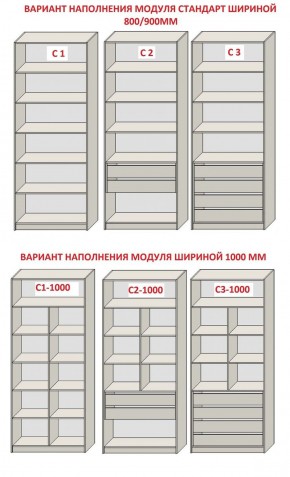 Спальня Серый камень + Кровать (серии «ГЕСТИЯ») Серый камень/Дуб Небраска натуральный в Можге - mozhga.ok-mebel.com | фото 14