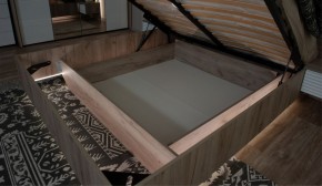 Спальня Джулия Кровать 160 МИ с подъемным механизмом Дуб крафт серый в Можге - mozhga.ok-mebel.com | фото 3
