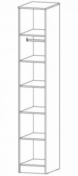 ГАММА Спальный гарнитур (модульный) дуб вотан в Можге - mozhga.ok-mebel.com | фото 5