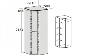 Спальный гарнитур Элана (модульная) Дуб сонома в Можге - mozhga.ok-mebel.com | фото 9