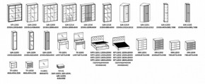 Спальный гарнитур ЛУНА (модульный)  Бодега белая в Можге - mozhga.ok-mebel.com | фото 13