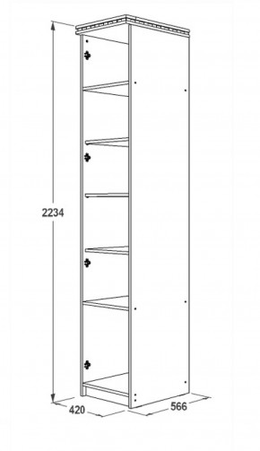 Спальный гарнитур Ольга-13 (модульный) в Можге - mozhga.ok-mebel.com | фото 21