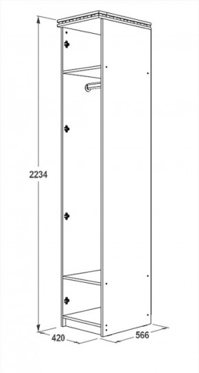 Спальный гарнитур Ольга-13 (модульный) в Можге - mozhga.ok-mebel.com | фото 23