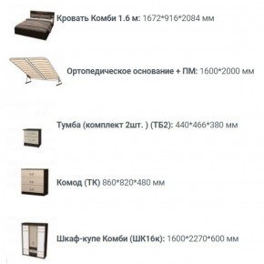 Спальный гарнитур Юнона (вариант-1) в Можге - mozhga.ok-mebel.com | фото 3