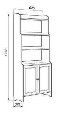 Стеллаж 20 Вествик, массив сосны, цвет белый в Можге - mozhga.ok-mebel.com | фото 2