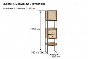 Стеллаж "Берген 3" в Можге - mozhga.ok-mebel.com | фото 8