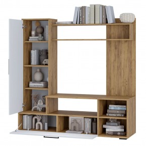 Гостиная Евро 2 (крафт/белый) в Можге - mozhga.ok-mebel.com | фото 2