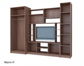 Стенка Марта 11 (Венге/Беленый дуб) в Можге - mozhga.ok-mebel.com | фото 4