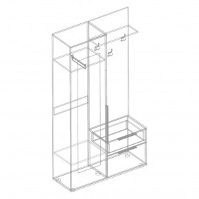 СТИЛ Прихожая (модульная) в Можге - mozhga.ok-mebel.com | фото 3