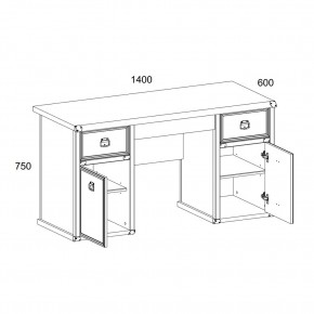 Стол 2D3S, MAGELLAN, цвет Сосна винтаж в Можге - mozhga.ok-mebel.com | фото 2