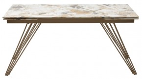 Стол ACERRA NEW 160 GLOSS GRAND JADE SOLID CERAMIC/ каркас цвета шампань, ®DISAUR в Можге - mozhga.ok-mebel.com | фото 12