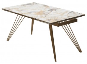 Стол ACERRA NEW 160 GLOSS GRAND JADE SOLID CERAMIC/ каркас цвета шампань, ®DISAUR в Можге - mozhga.ok-mebel.com | фото 14