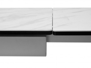 Стол BELLUNO 160 MARBLES KL-99 Белый мрамор матовый, итальянская керамика/ белый каркас, ®DISAUR в Можге - mozhga.ok-mebel.com | фото 7