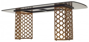 Стол CHIAVARI 220 KL-188 Контрастный мрамор матовый, итальянская керамика / Шампань, ®DISAUR в Можге - mozhga.ok-mebel.com | фото 5