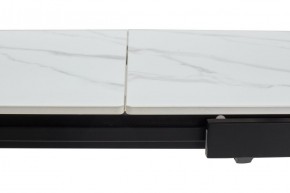 Стол CORNER 120 MATT WHITE MARBLE SOLID CERAMIC / BLACK, ®DISAUR в Можге - mozhga.ok-mebel.com | фото 5