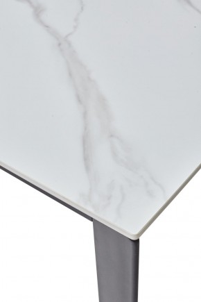 Стол CORNER 120 MATT WHITE MARBLE SOLID CERAMIC / BLACK, ®DISAUR в Можге - mozhga.ok-mebel.com | фото 8