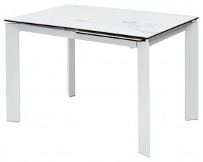 Стол CORNER 120 MATTE STATUARIO Белый мрамор матовый керамика, стекло/ белый каркас, ®DISAUR в Можге - mozhga.ok-mebel.com | фото 2