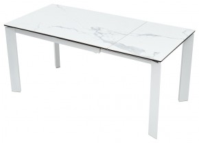 Стол CORNER 120 MATTE STATUARIO Белый мрамор матовый керамика, стекло/ белый каркас, ®DISAUR в Можге - mozhga.ok-mebel.com | фото 3