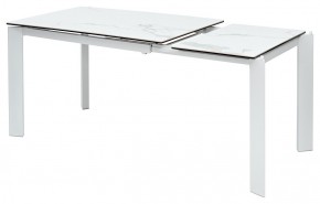 Стол CORNER 120 MATTE STATUARIO Белый мрамор матовый керамика, стекло/ белый каркас, ®DISAUR в Можге - mozhga.ok-mebel.com | фото 4