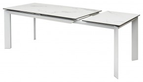 Стол CREMONA 140 MATTE STATUARIO Белый мрамор матовый, керамика/ белый каркас, ®DISAUR в Можге - mozhga.ok-mebel.com | фото 6