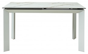 Стол CREMONA 160 KL-188 Контрастный мрамор / белый каркас, ®DISAUR в Можге - mozhga.ok-mebel.com | фото 8