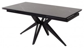 Стол FORIO 160 MATT BLACK MARBLE SOLID CERAMIC / BLACK, ®DISAUR в Можге - mozhga.ok-mebel.com | фото