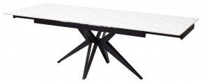 Стол FORIO 160 MATT WHITE MARBLE SOLID CERAMIC / BLACK, ®DISAUR в Можге - mozhga.ok-mebel.com | фото 4